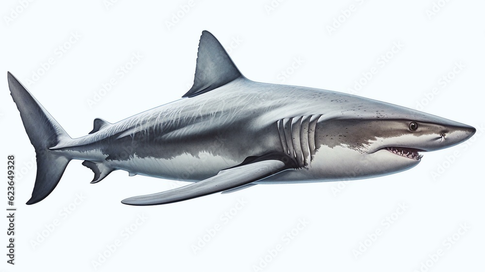 shark isolated on white background shark isolated on white background