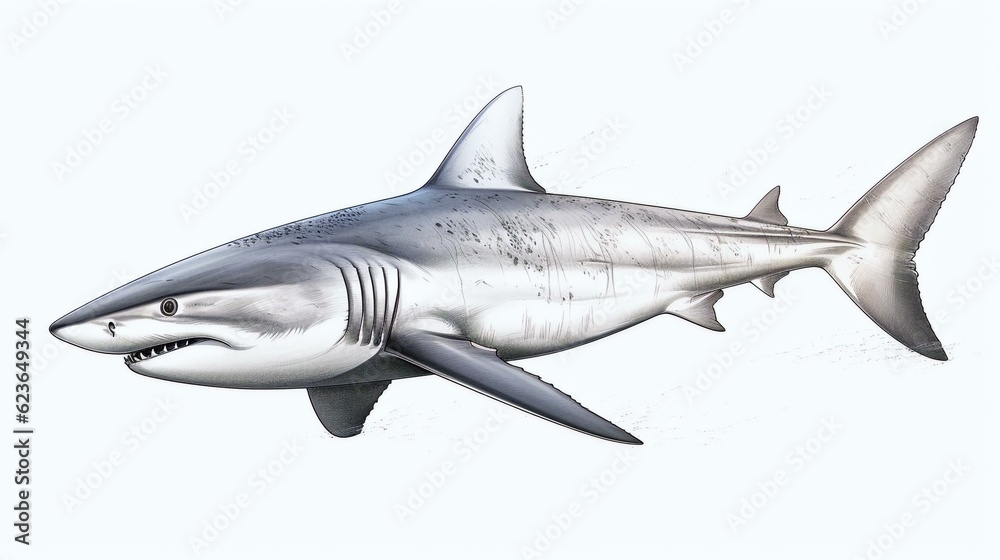 shark isolated on white background shark isolated on white background