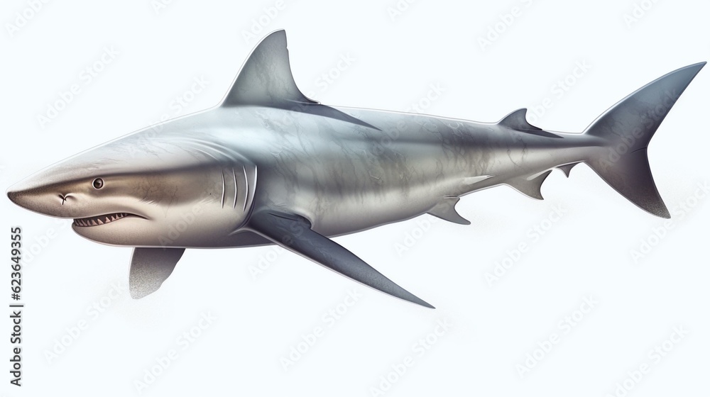 shark isolated on white background