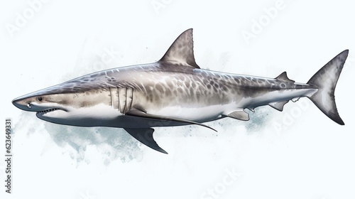 shark isolated on white background