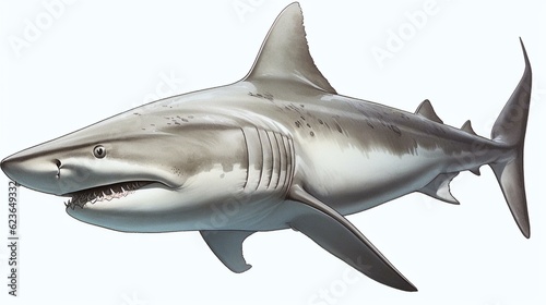 shark isolated on white background