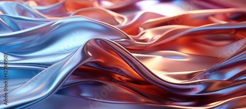 abstract background of smooth silk or satin with some smooth folds in it, Generative AI