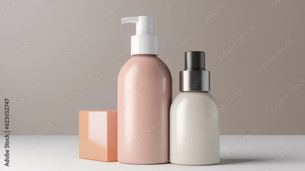 cosmetic product bottle mock up cosmetic product bottle mock up