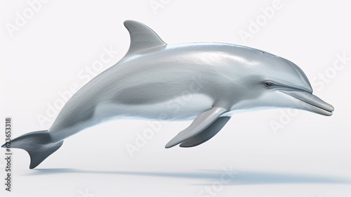 dolphin jumping isolated on white background