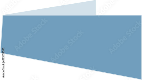 Digital png illustration of blue abstract shapes on transparent background