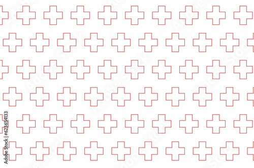 Digital png illustration of pattern of crosses on transparent background