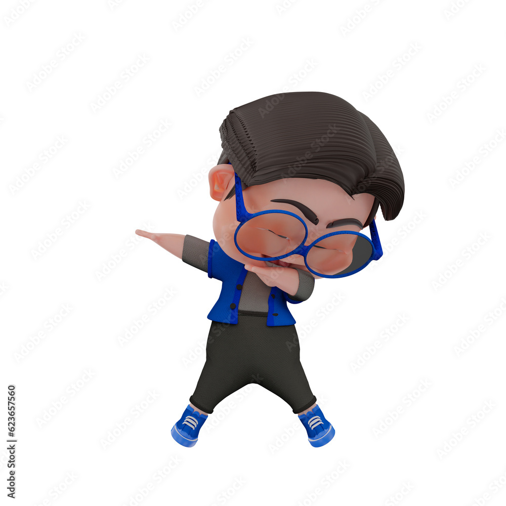 3d Cute Character Businessman Illustration 3d Cute Character Businessman Illustration
