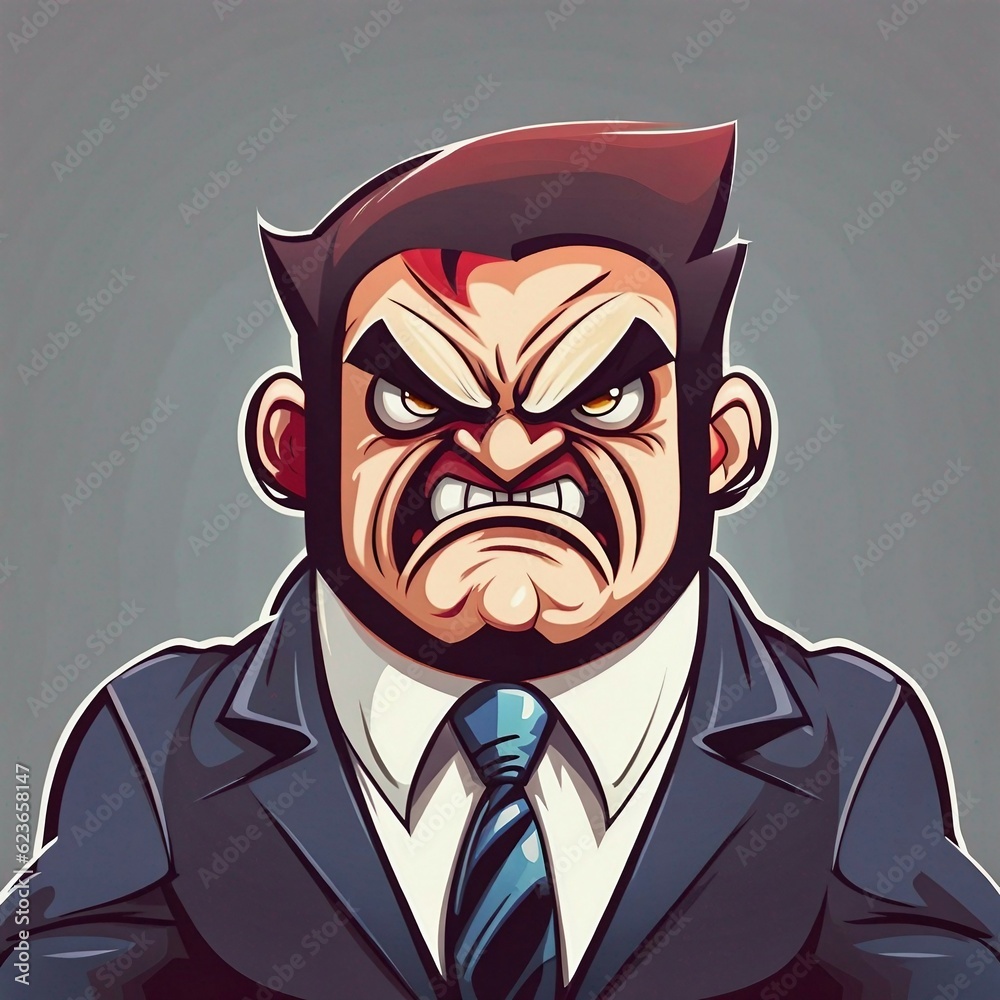 angry businessman