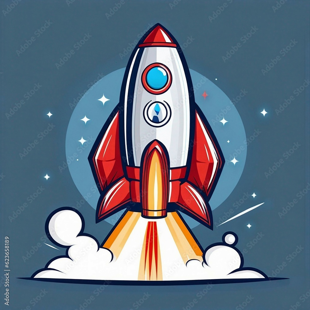 Fototapeta premium rocket business