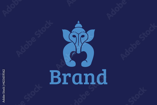 ganesha medical logo, creative elephant icon logo. logo for dentist 
