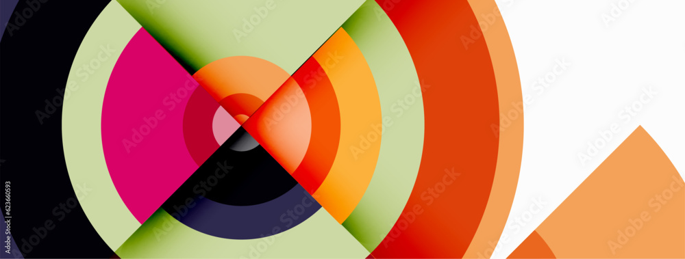 Circles with shadows trendy minimal geometric composition abstract background Circles with shadows trendy minimal geometric composition abstract background