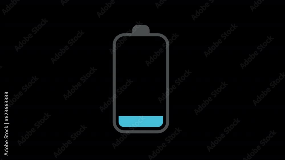 Smartphone Battery Charging Blue Smartphone Battery Charging Blue