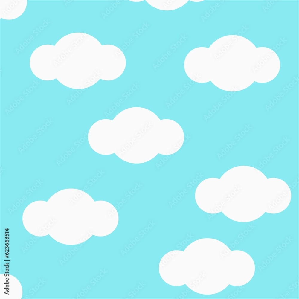 cloud cartoon pattern background 