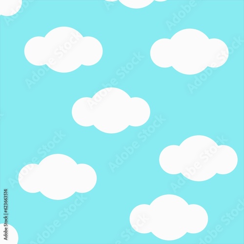 cloud cartoon pattern background 