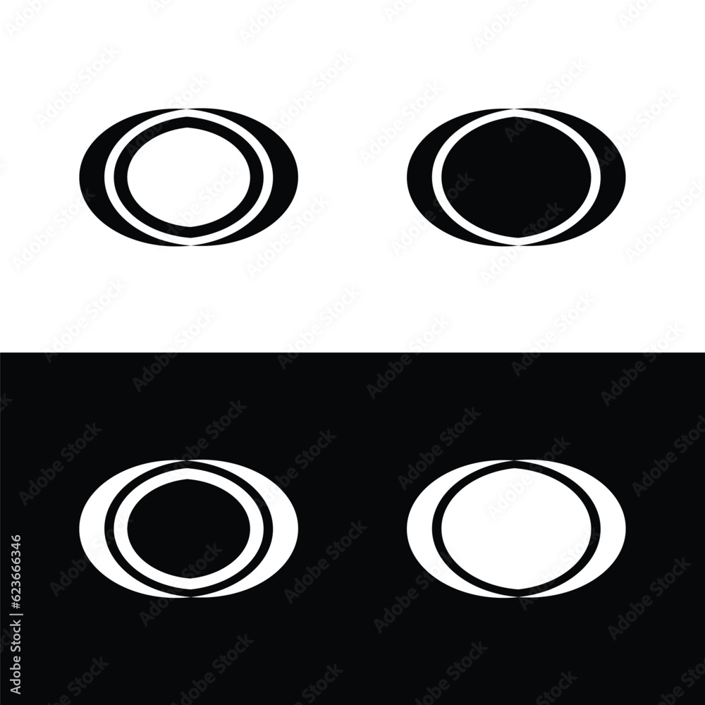 Circle vector logo template design . Circle icon illustration