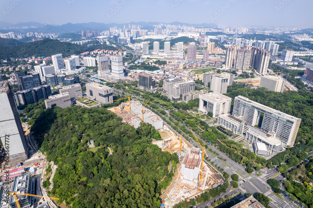 Obraz premium Construction site of Science City, Huangpu District, Guangzhou, China