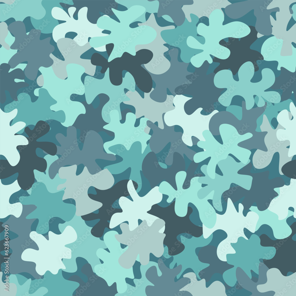 Camouflage pattern background. Classic clothing style masking camo repeat print Camouflage pattern background. Classic clothing style masking camo repeat print