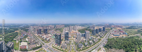 Panoramic aerial photography scenery of Zengcheng District, Guangzhou, China