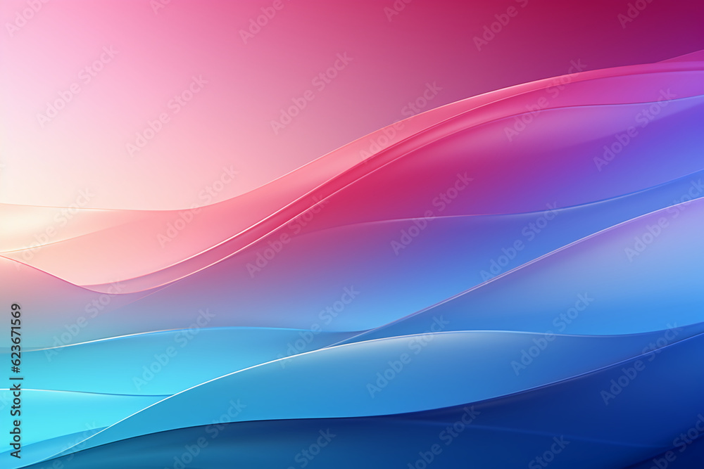 Multi color gradient background grain effect with purple and blue shades glowing. AI generative
