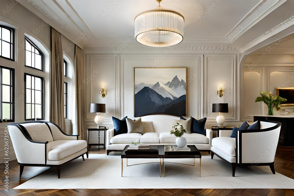 Fototapeta premium Stylish Living Room Inspiration