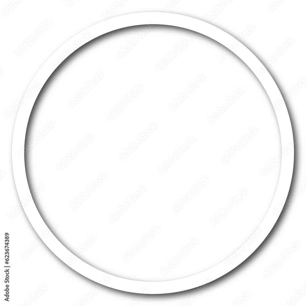 white round frame