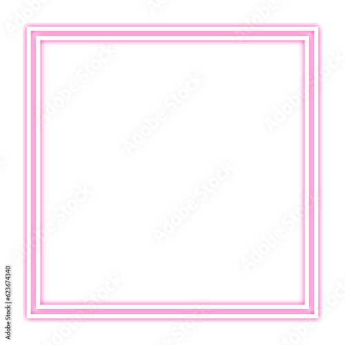 pink neon frame