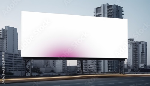 Blank billboard mockup concept, city copy space announce. put your image or text, blank space