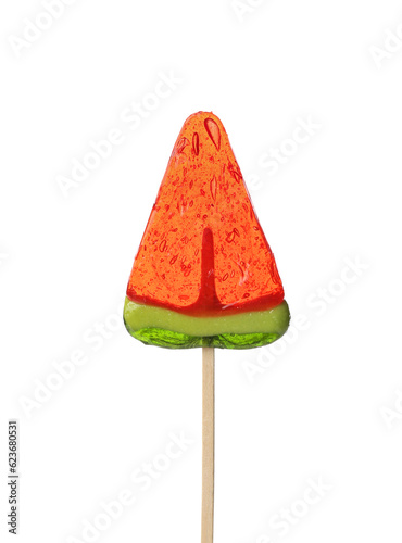 Watermelon slice lollipop c...