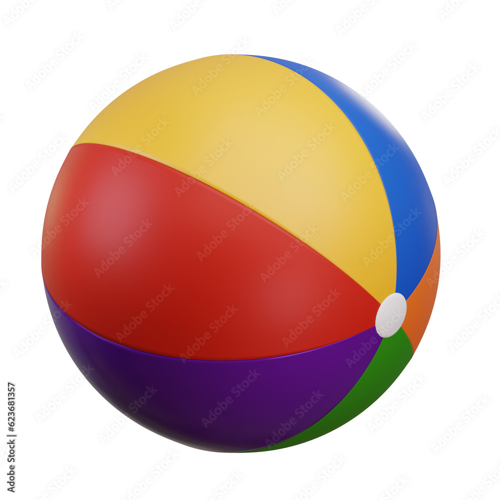 3d Rendered of Beach Ball. Summer Illustration. 3d Rendered of Beach Ball. Summer Illustration.