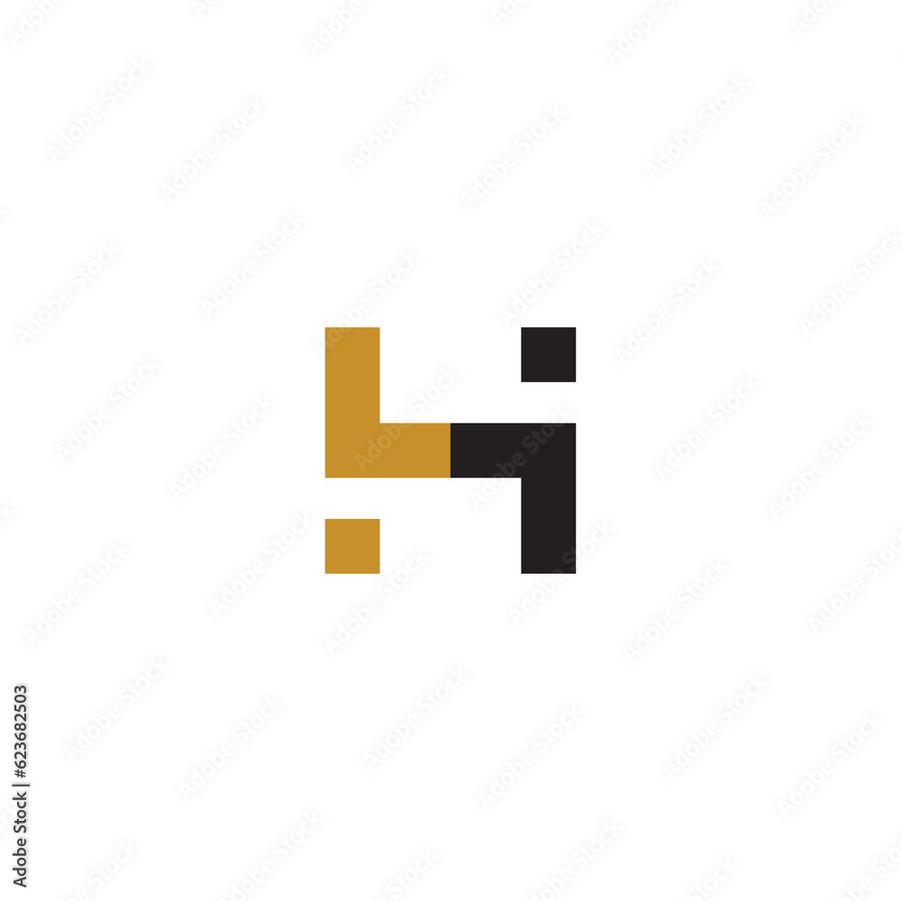 Letter H Logo Connect. Initial H Vector Letter H Logo Connect. Initial H Vector