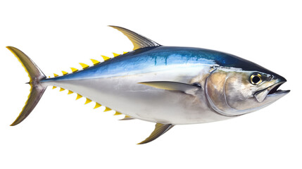 Tuna fish isolated on transparent background (PNG)