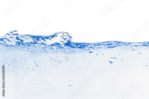 Blue water waves blurred abstract background