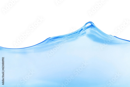 Blue water waves blurred abstract background