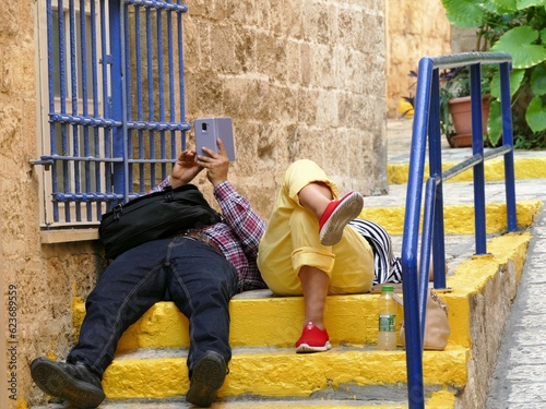 In the streets of old Jaffa
