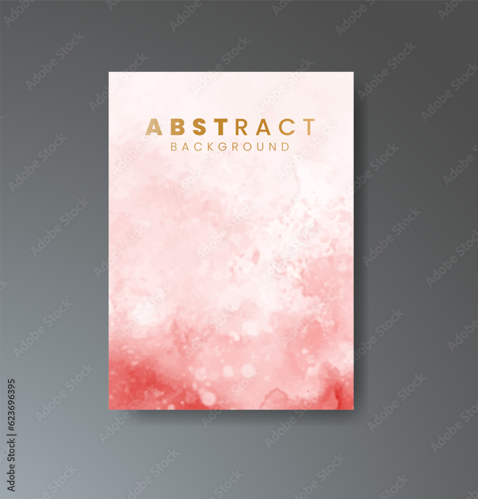 Cover template with watercolor background. Design for your cover, date, postcard, banner, logo.