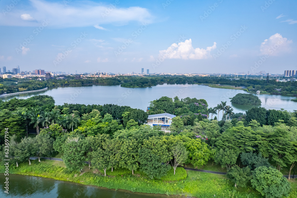 Scenery of Haizhu Lake Park in Guangzhou, China