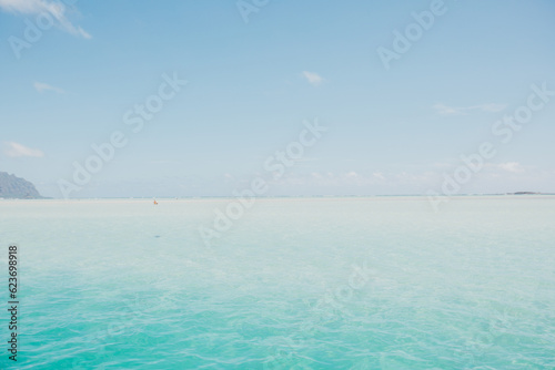 tropical island in the ocean