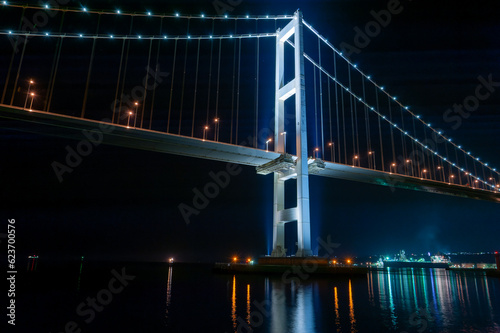 白鳥大橋のライトアップ © A-Dash Gallery