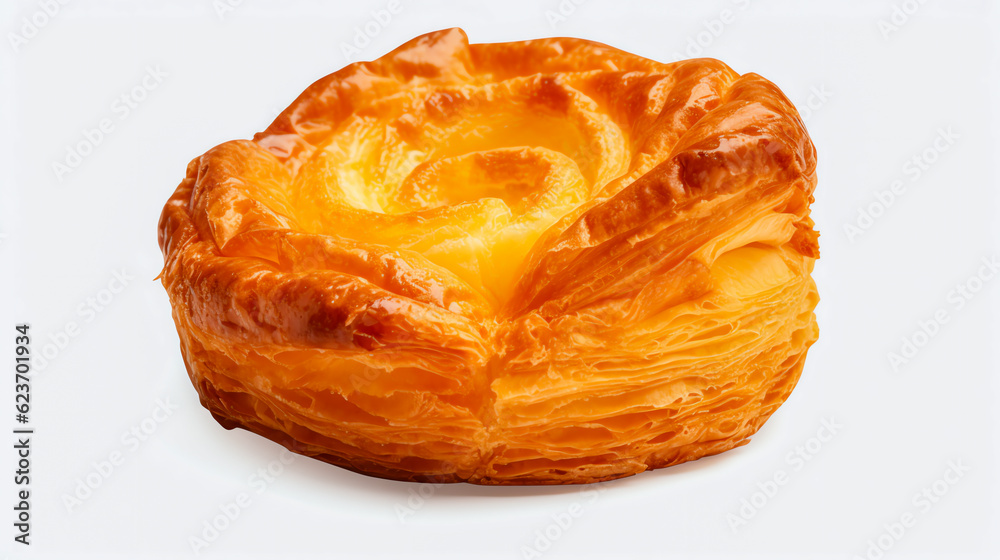 Kouign-Amann Traditionelles bretonisches Gebäck aus Butter und Zucker isoliert with Generative AI Kouign-Amann Traditionelles bretonisches Gebäck aus Butter und Zucker isoliert with Generative AI