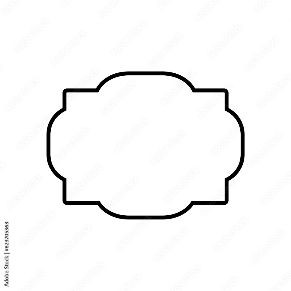 Frame shape icon isolated on white background Frame shape icon isolated on white background