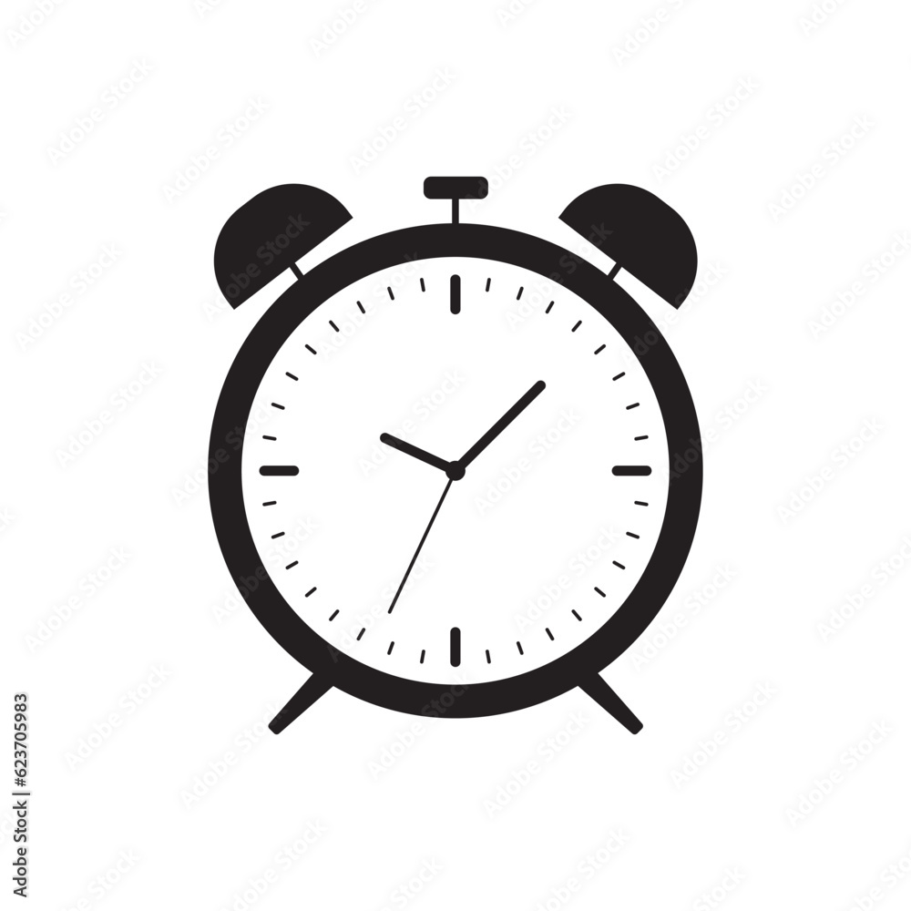 Alarm clock icon. Clock vector icon. Clock flat sign design. Time symbol pictogram. UX UI icon Alarm clock icon. Clock vector icon. Clock flat sign design. Time symbol pictogram. UX UI icon