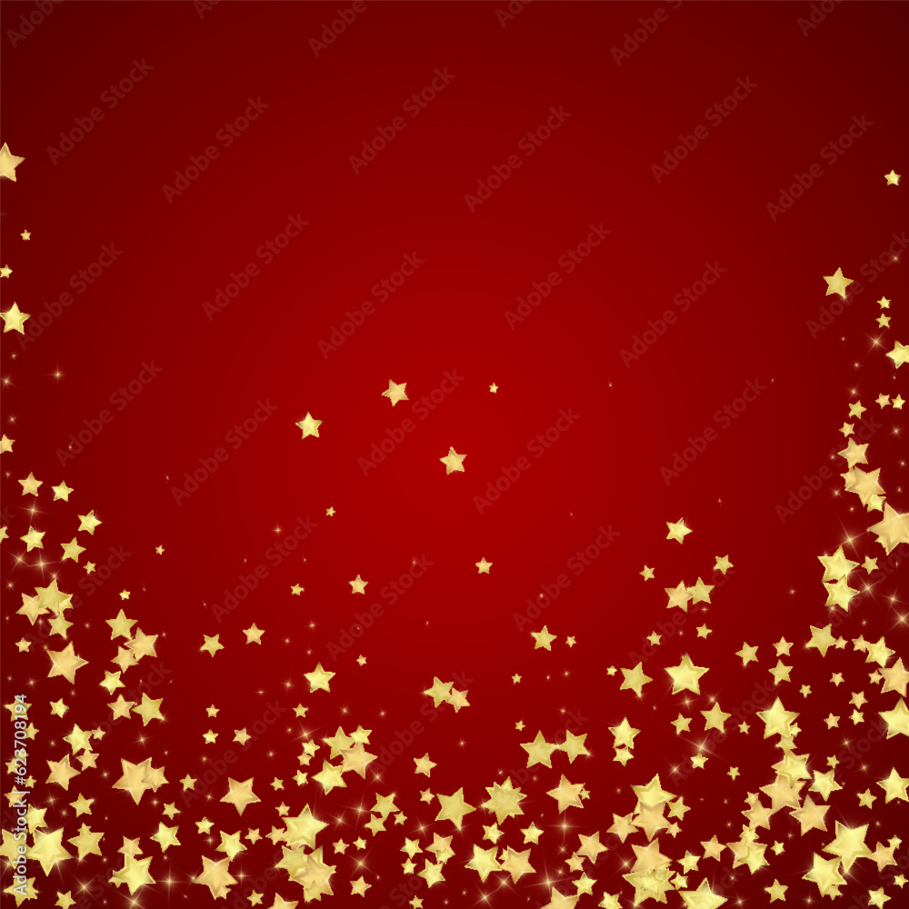 Magic stars vector overlay.  Gold stars scattered
