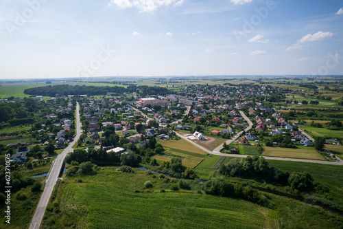 Aerial view of Werbkowice, Poland