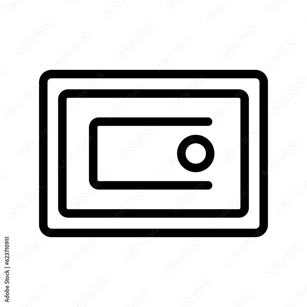 Simple safe icon. Strongbox icon. Vector. Simple safe icon. Strongbox icon. Vector.