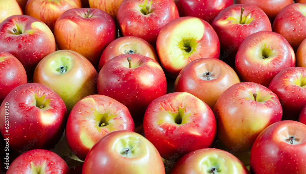 top view of bunch of fresh apples top view of bunch of fresh apples