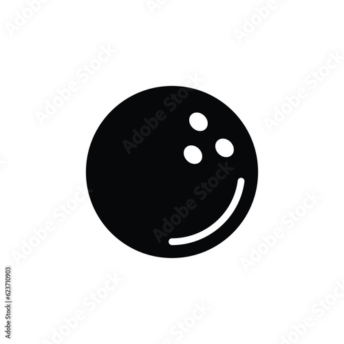 Bowling ball pin vector icon. Bowling pin flat sign design. Bowling symbol pictogram. UX UI icon