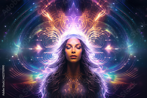 Psychic waves experimentation, psychedelia, and bold mental, emotional, and spiritual journey, journey into wellness with psychic waves. ai generative