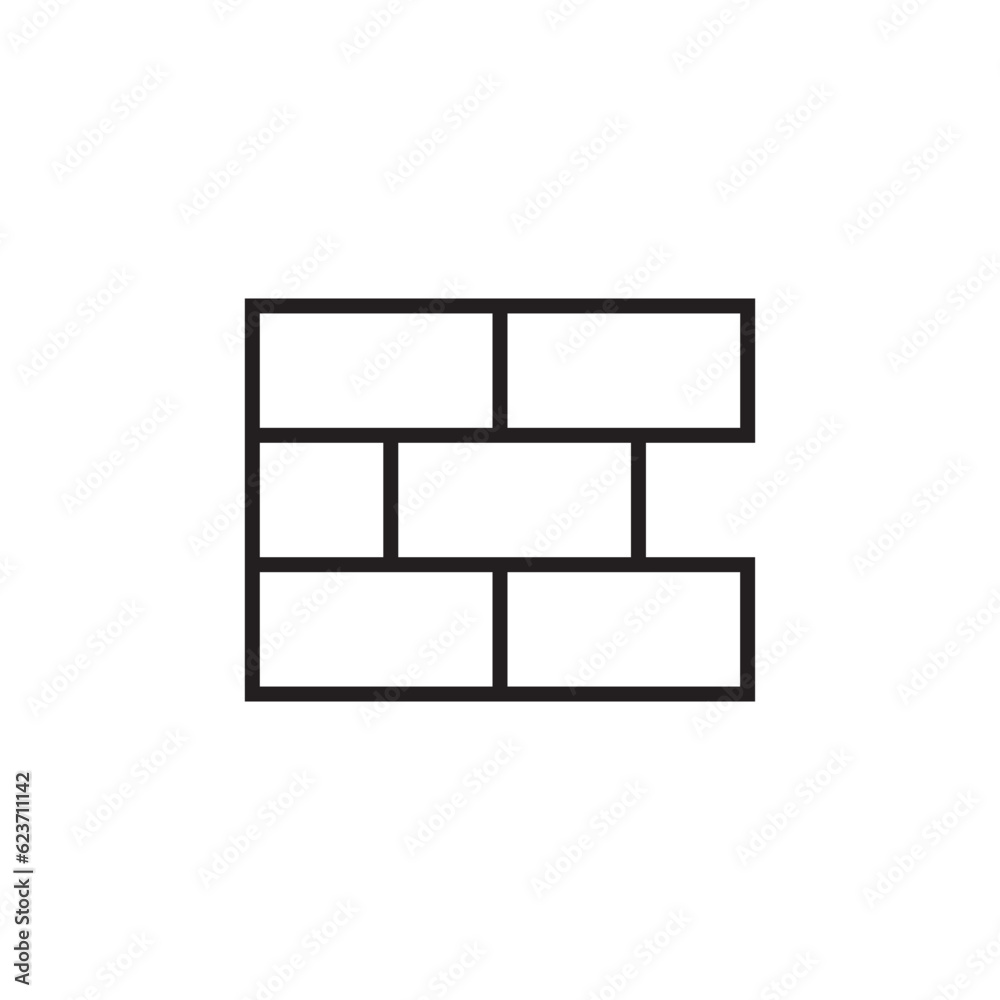 Brick wall vector icon. Brick wall flat sign design. Brick wall symbol pictogram. UX UI icon Brick wall vector icon. Brick wall flat sign design. Brick wall symbol pictogram. UX UI icon