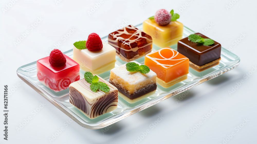 Petit Fours Kleine süße oder herzhafte Appetithäppchen with Generative AI Petit Fours Kleine süße oder herzhafte Appetithäppchen with Generative AI