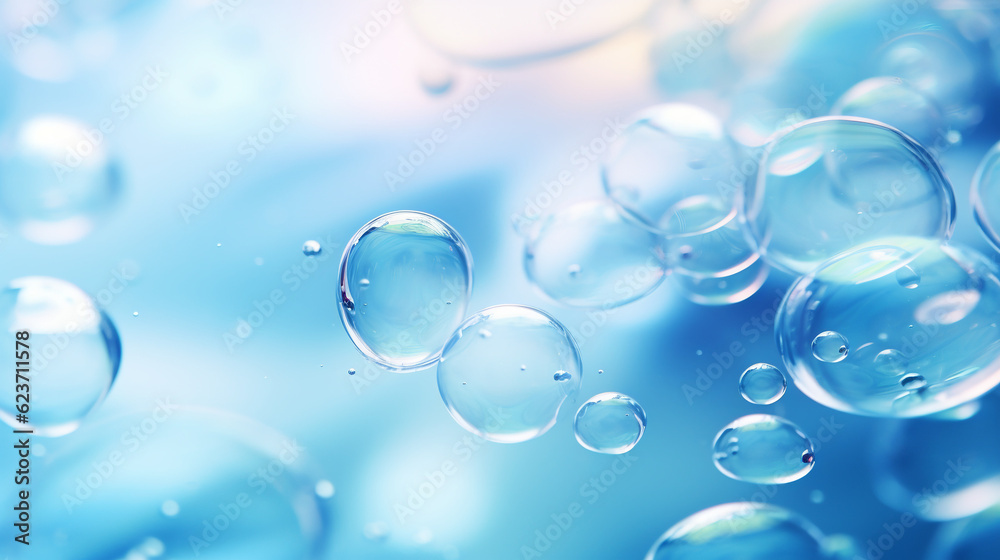 natural large water drops on glass closeup background photo